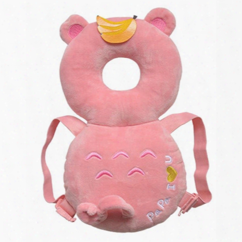 Bear Buckle Pp Cotton 1-piece Pink Anti-tumbling Toddlers Pillow