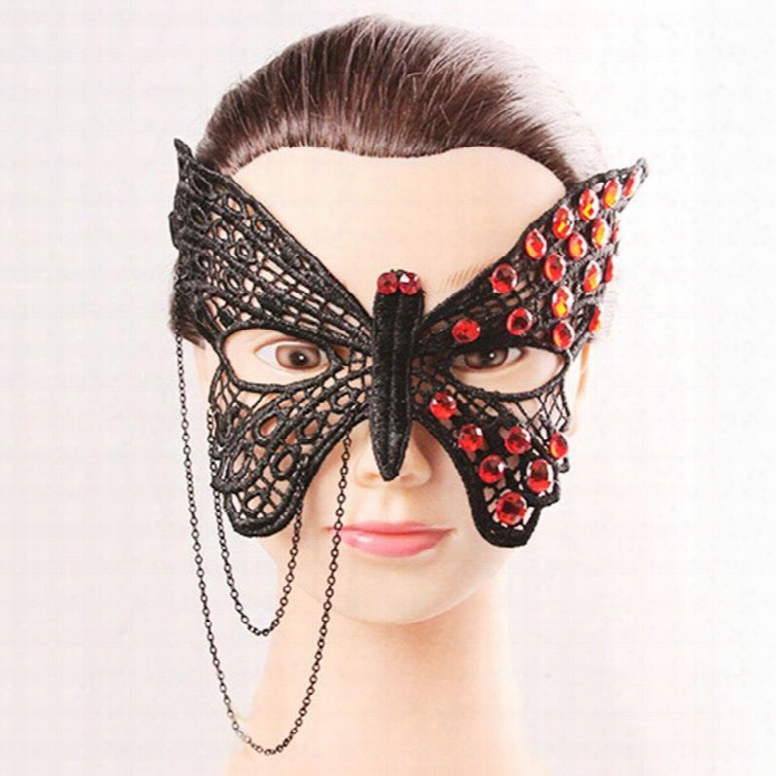 Black Buttterfly Party Dance Halloween Accessories Mask
