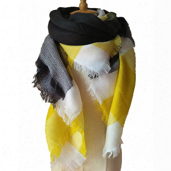 Bright Colors Fashion Design With Comfortable Cashmere Square Scarves