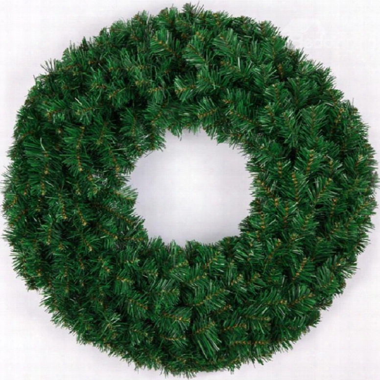 Bright Green Wreath Christmas Door And Trees Decorations Festival Home Decor