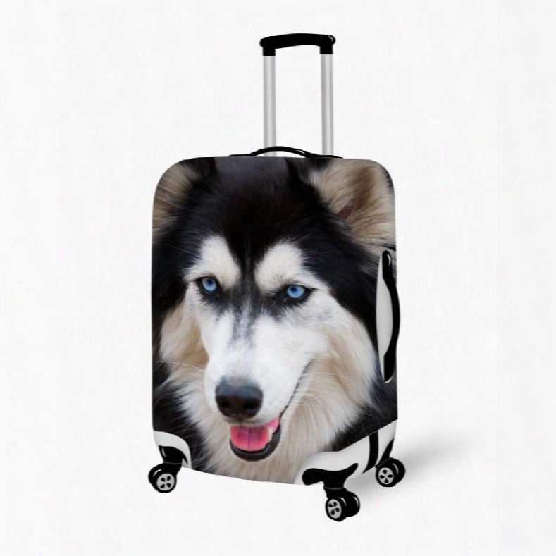 Charming Dog Face Pattern 3d Painted Luggage Cover