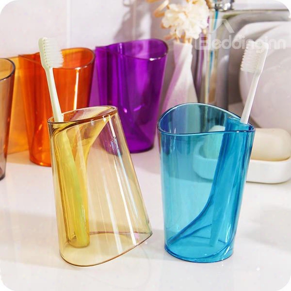 Creative Colored Ps Toothbrush Holder & Tooth Mug