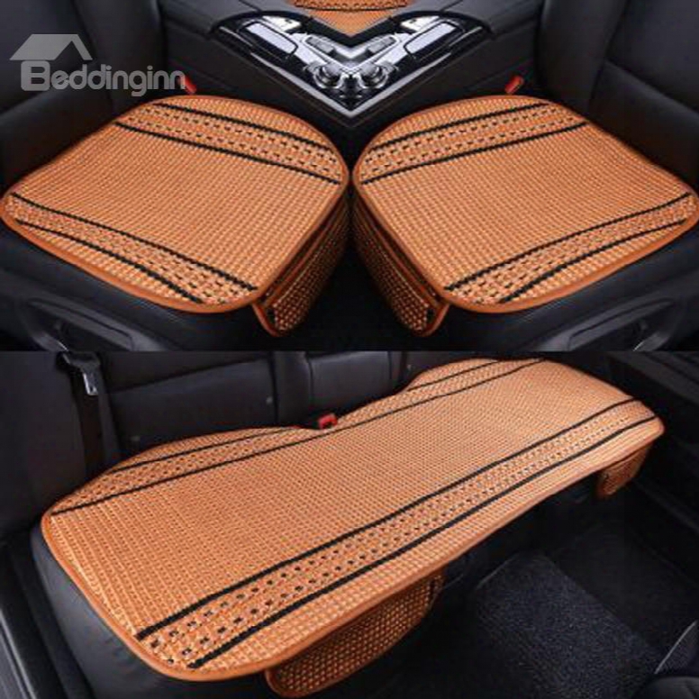 Durable Pet Ice Silk Material Good Breathability Summer Spring Universal Car Five Seat Mat