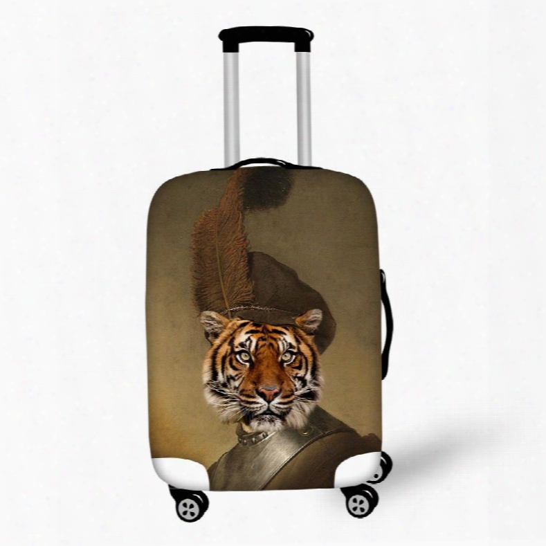 Fit 18-30 Tiger's Head Soldier Caps Inch 3d Printed Suitcase Luggage Protector Covers