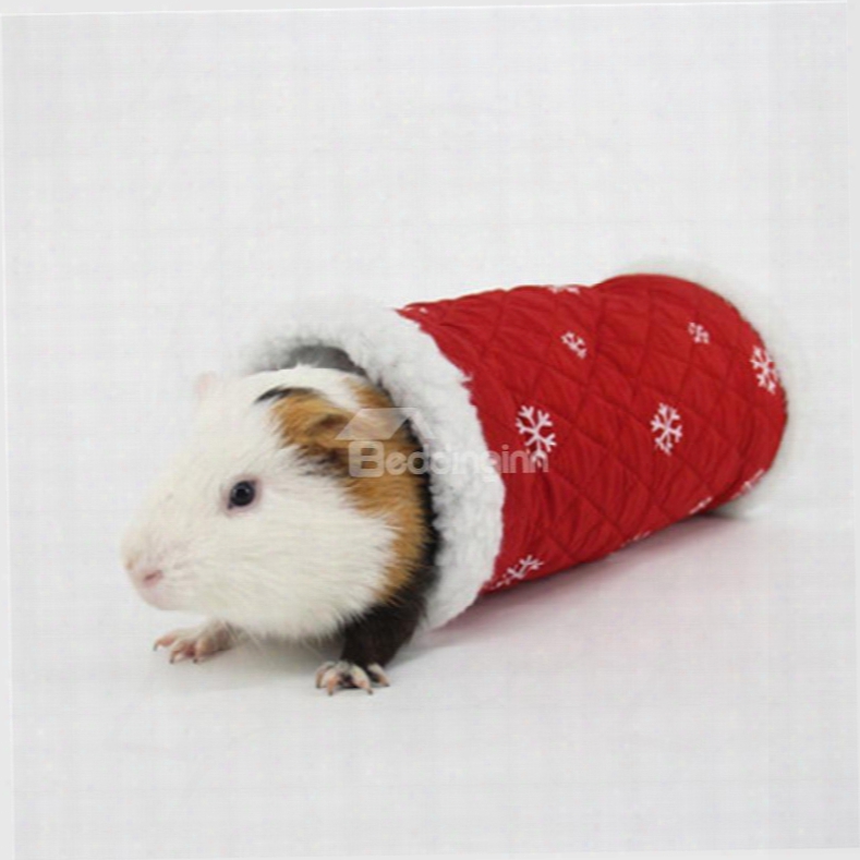 Guinea Pig Winter Warm Houuse For Christmas Holiday For Small Pets