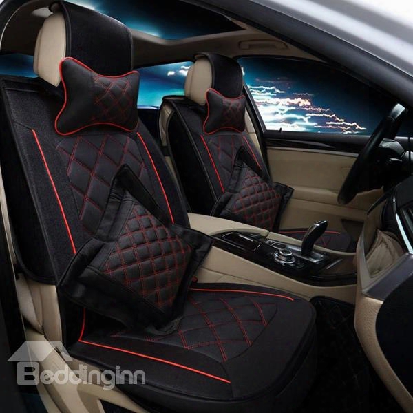 Luxury Mash Up Color With Fashion Cloth Design Universal Five Seven Car Seat Cover