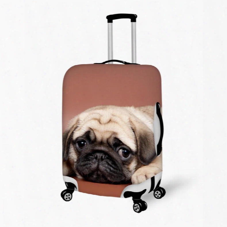Modern Fashion Dog Pattern 3d Painted Luggage Cover