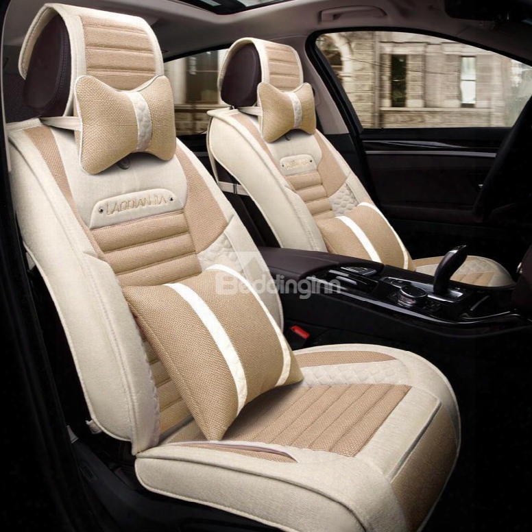 Refreshing Fashional Subtle Color Breathable Universal Car Seat Cover