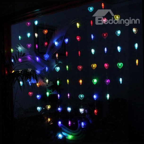 Romantic Decorative Heart Shaped 6.6 Feet Width Led Light