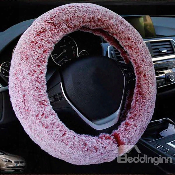 Super Comfortable And Warm Plush Material Popular Warm Car Steering Wheel Cov Er