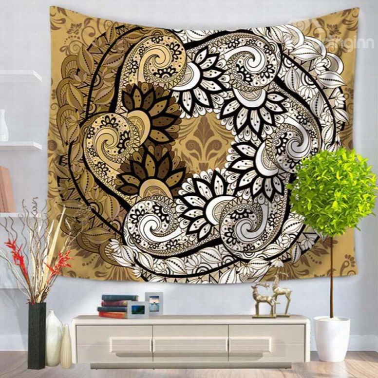 Vintage Mandala Pattern Ethnic Style Hanging Wall Tapestries