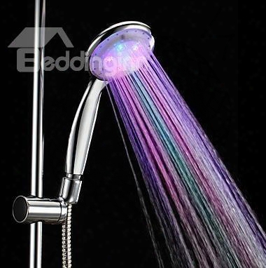 7 Colors Led Chrome Hand Shower - Without Shower Holder