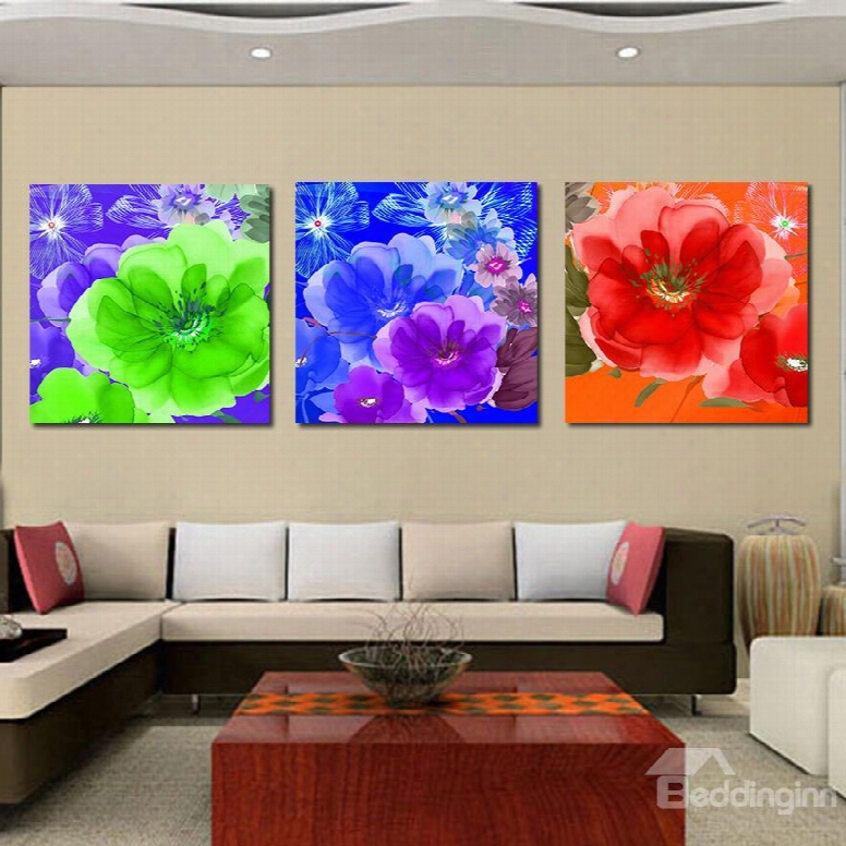 Adorable Blooming Flowers Film Art Wall Print