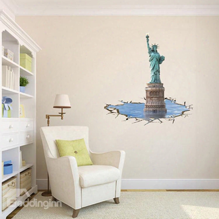 Amazing 3d Statue Of Liberty Wall Sticker