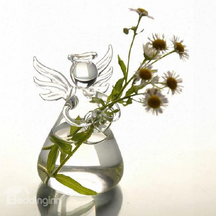 Amazing Creative Angel Design Glass Flower Vase