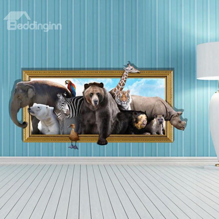 Amazing Style Creative 3d Animal Wall Sticker