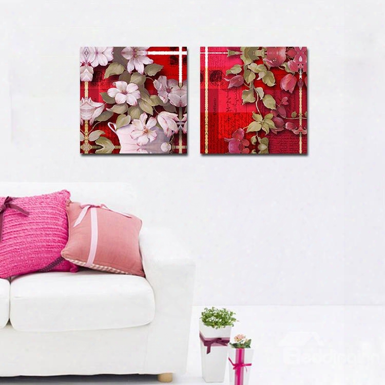 Blooming Vivid Flowers Film Art Wall Print