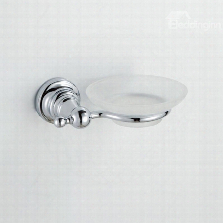 Chrome Finish Bathroom Accessories Brass Dish Stand