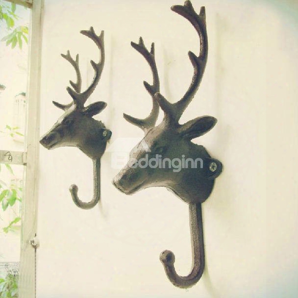 European Retro Deer Pattern One Piece Hook