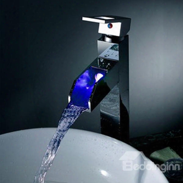 High Quality Attractive Led Color Changing Bathroom Sink Faucet