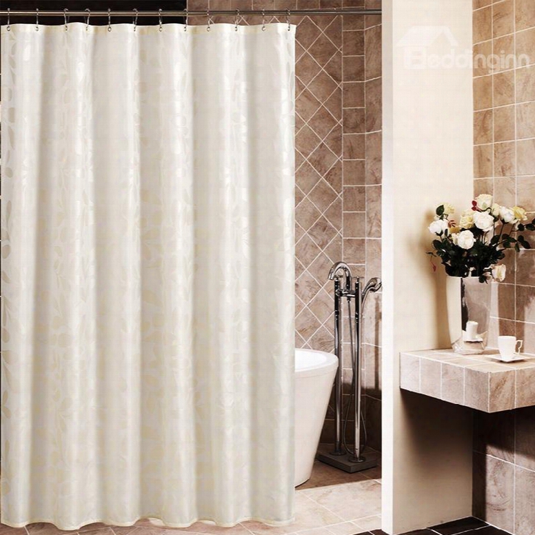 High Quality Concise Leaves Design Shower Curtain