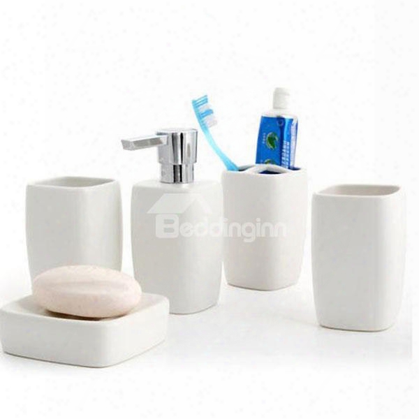 High Quality Modern Fashion Pure White Bathroom Accessory