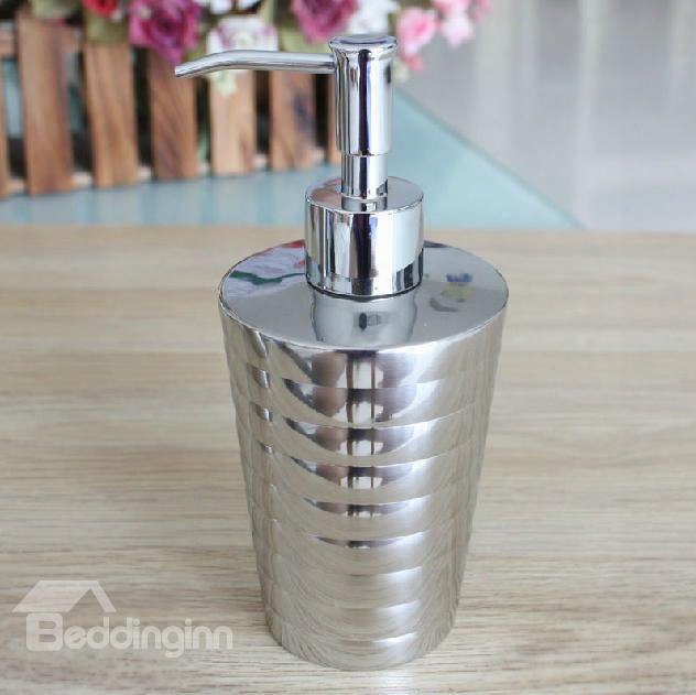 High Quality Unique Wale Design Stainless Steel Lotion Bottle