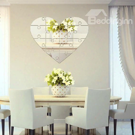 Lovely Heart Style Acrylic Home Decorative Wall Stickers