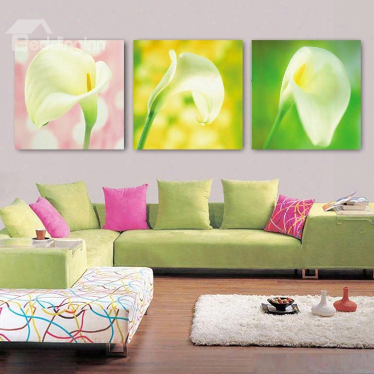New Arrival Blooming Lily Cross Film Wall Art Prints