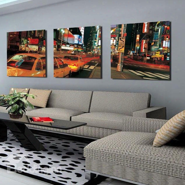 New Arrival Cars Traveling On Street Canvas Wall Prints