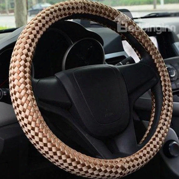 New Arrival Classic Plaid Pattern Steering Wheel Cover