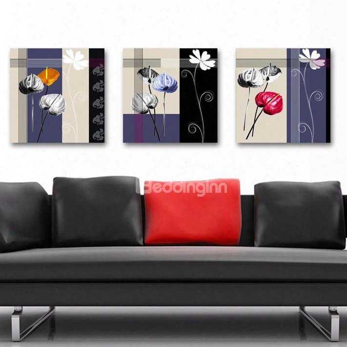 New Arrival Different Beautiful Elegant Flowers Blossom Canvas Wall Prints