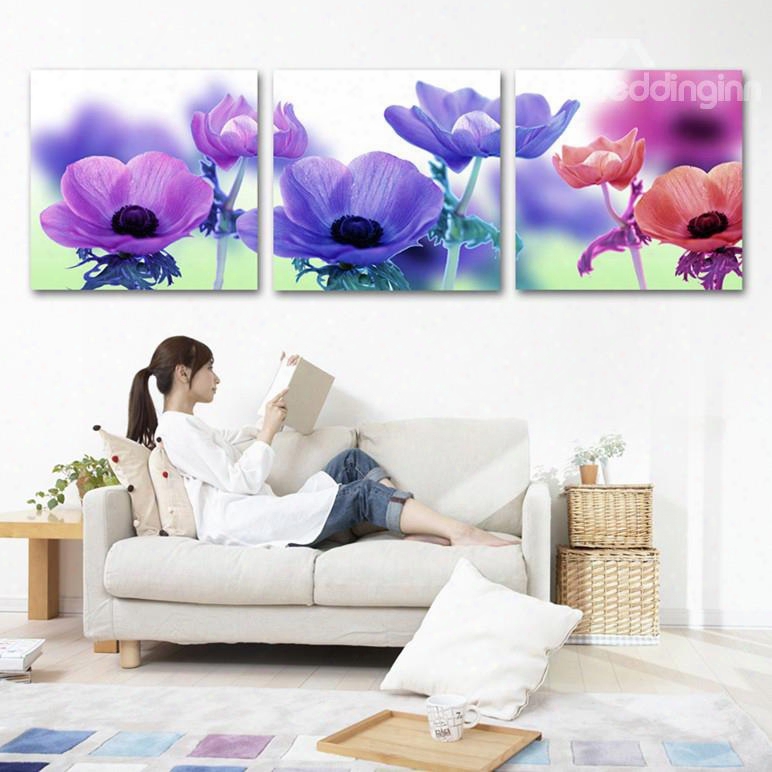 New Arrival Different Delicate Flowers Cross Film Wall Art Prints