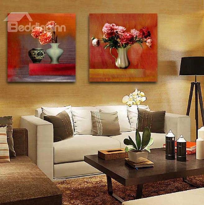 New Arrival Fragrant Blooming Flowers In Stylish Bottle Film Wall Art Prints