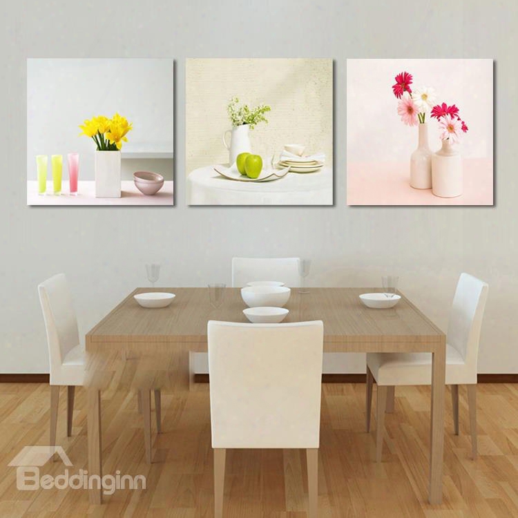 New Arrival Fragrant Flowers In The Bottle Cross Film Wall Art Prints