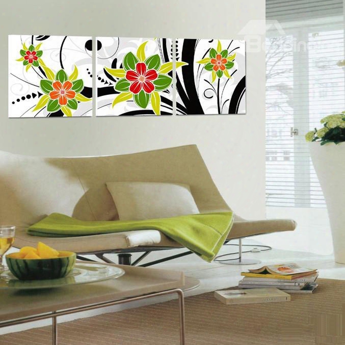 New Arrival Gorgeous And Colorful Flowers Blossom Canvas Wall Prints