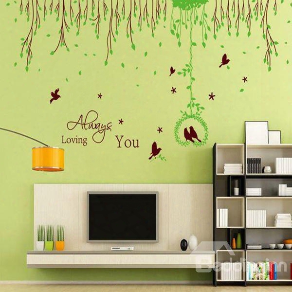 New Arrival Hot Selling Beautiful Birds Wall Stickers