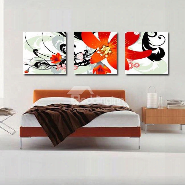 New Arri Val Orange Flower Blossom Canvas Wall Prints