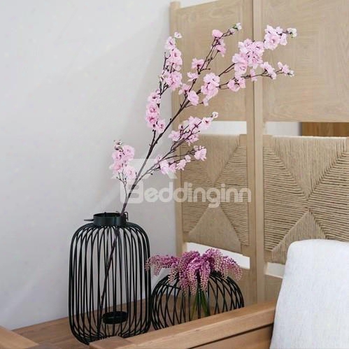 New Arrival Popular Large Simulation Single Floor Peach Blossom Flower Arrangement