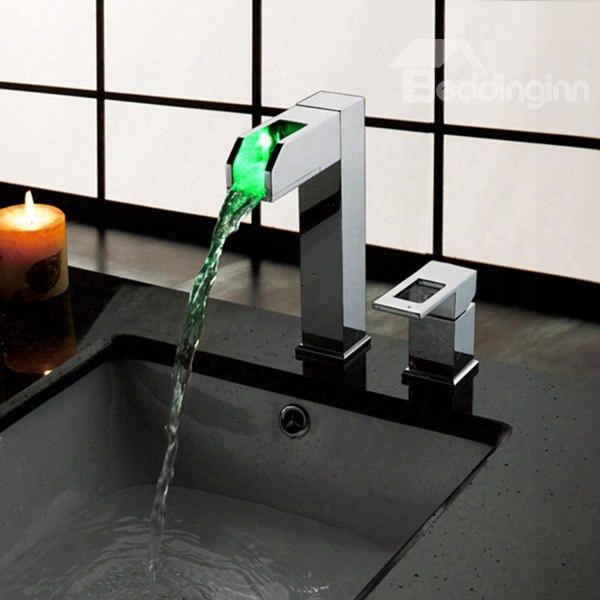 Popular High Qualityy Led Color Changing Bathroom Sink Faucet
