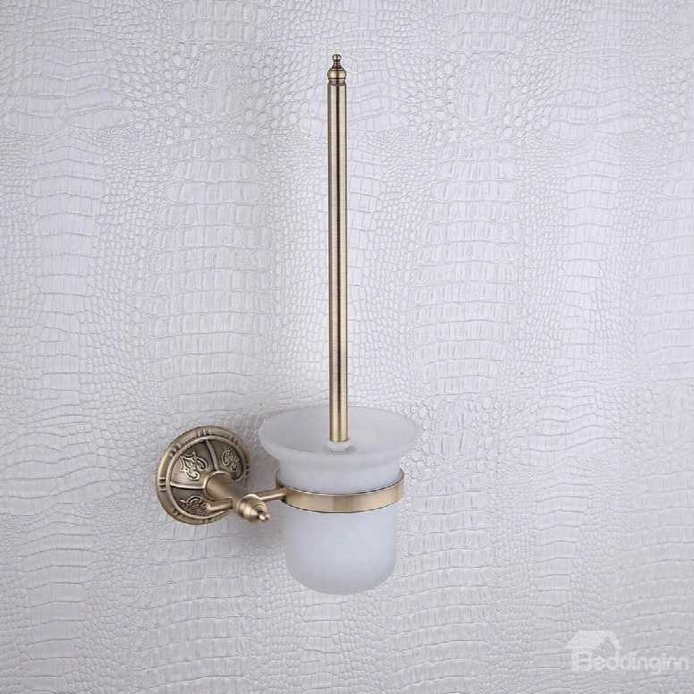 Rack Brass Venetian Bronze Toilet Brush Holder