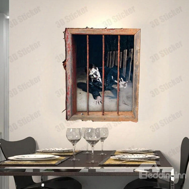 Stunning Creative 3d Prison Wall Sticker