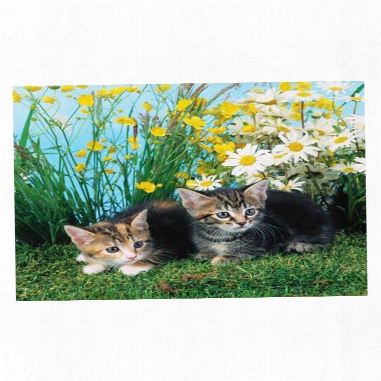 Super Lovely Cats On The Ground Pattern Non-slip Doormat