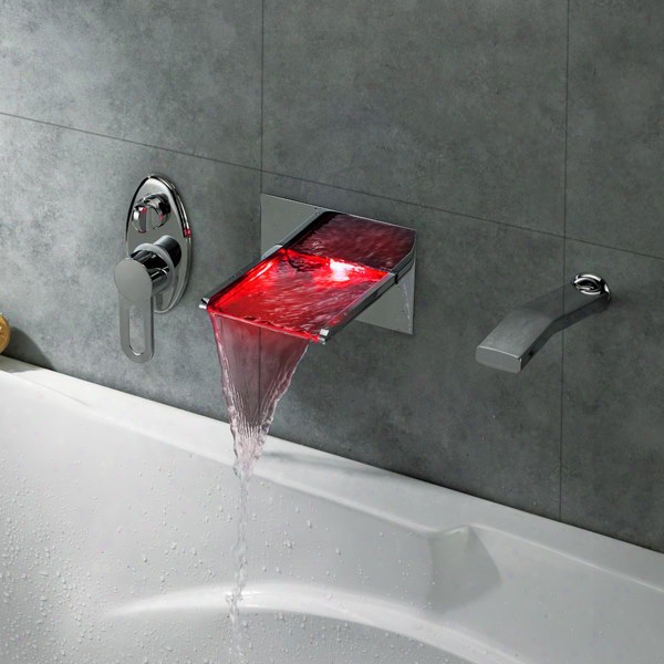 Top Sellign Popular Gorgeous Temperature Control Colorful Led Bathroom Sink Faucet