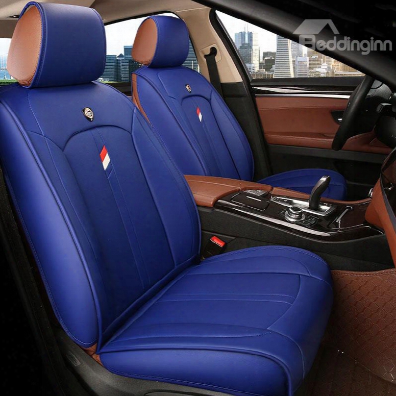 Active Pure Color Modern Design Universal Leather Car Seat Cover