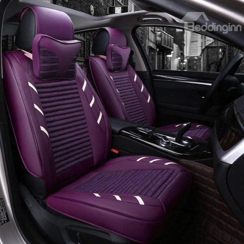 Colorful Attractive Design Pure Genuine Leather Universal Car Seat Cover