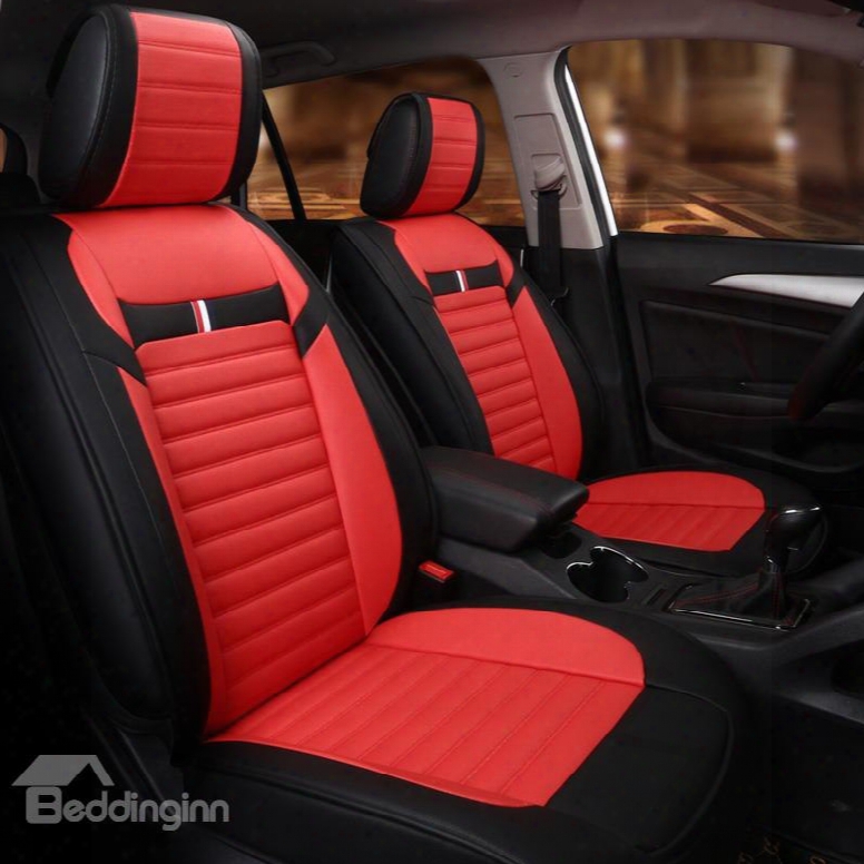 Comfy Simple Design Streamlined Dual Color Universal Fit Car Seat Covers