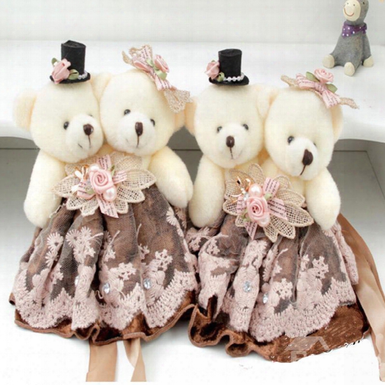 Creative Plush Cartoon Bear European Classical One Pair Curtain Buckles Tie Backs