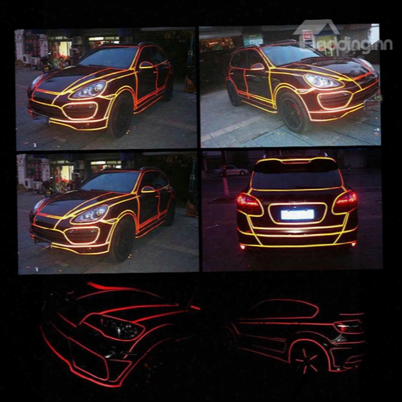 Design By Yourself Eye-catching Red Waterproof Luminous Car Sticker