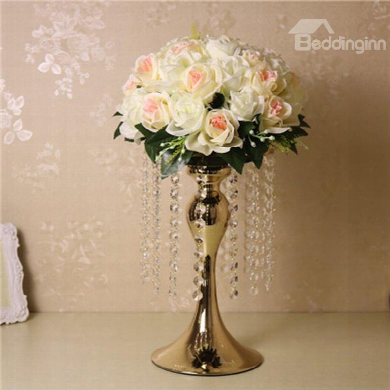 Fashion And Creative European Style Versatile Home Decorative Crystal Cande Holder